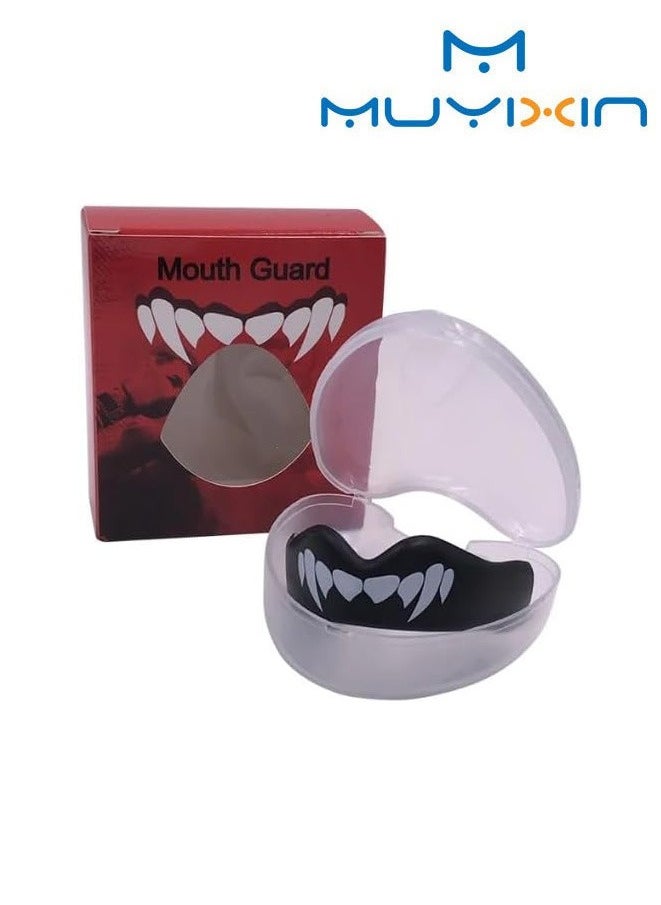 Muyixin Mouthguard Slim Fit Adults and Junior Mouth Guard with Case for Boxing Basketball Lacrosse Football Martial Arts Hockey and All Contact Sports  - Image 1