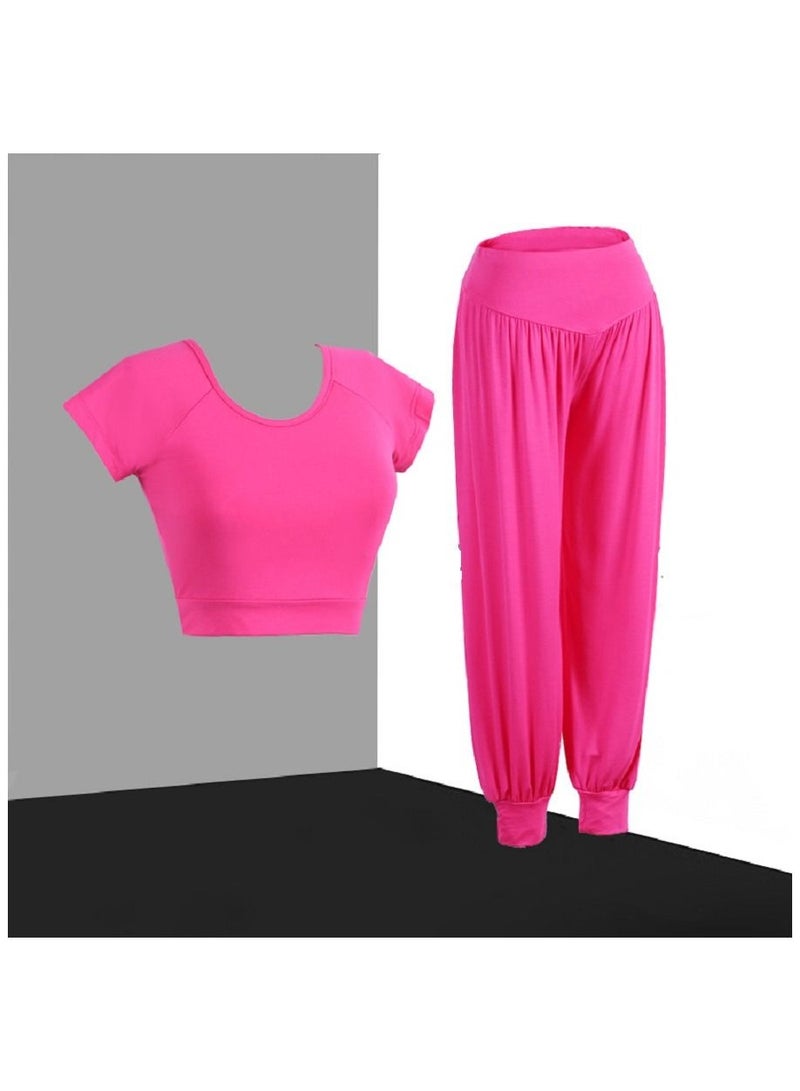 Loquat Summer Yoga Suit Women's Blouse Open Navel Tight Gym Sports Suit  - Image 1