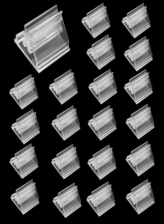 Litoexpe Clear Acrylic Card Stand - 25pcs Plastic Game Piece Holders for Party, Photos, Memos, Pictures Display - Image 1
