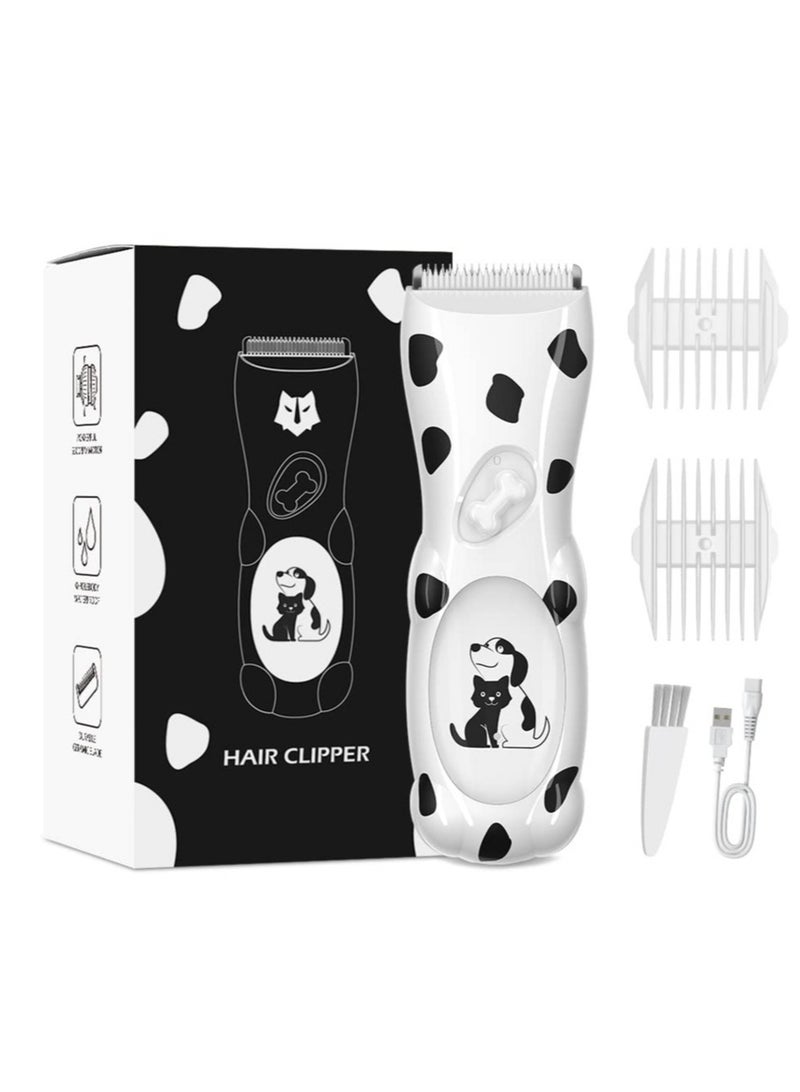 SOLARAE Dog Cat Grooming Clippers, Pet Professional Cordless Grooming Tools, Low Noise Pet Hair Trimmer Kit, for Thick Coats, with 5 Accessories - Image 1