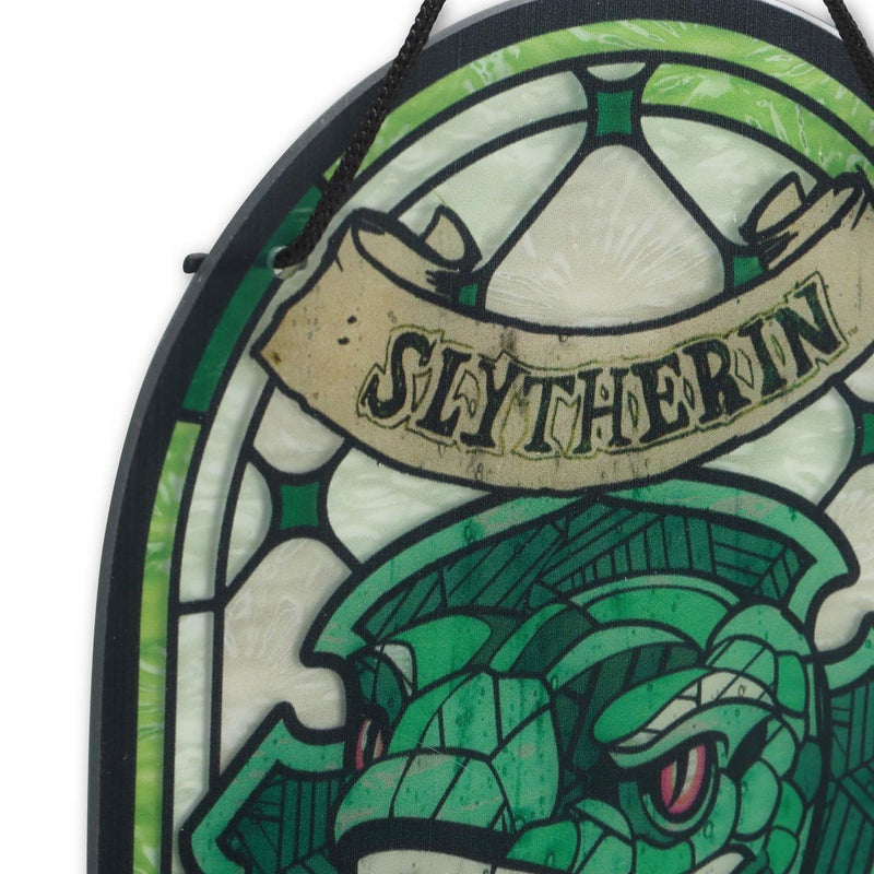 Open Road Brands Harry Potter Slytherin Crest Hanging Acrylic Wall Decor - Beautiful Slytherin Wall Art for Home - Image 4
