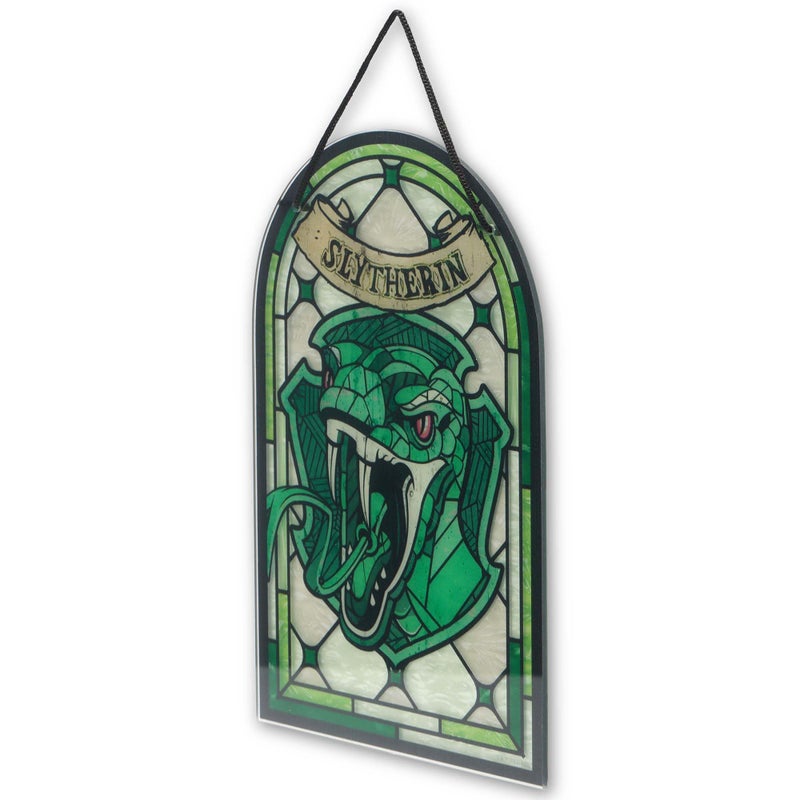 Open Road Brands Harry Potter Slytherin Crest Hanging Acrylic Wall Decor - Beautiful Slytherin Wall Art for Home - Image 2