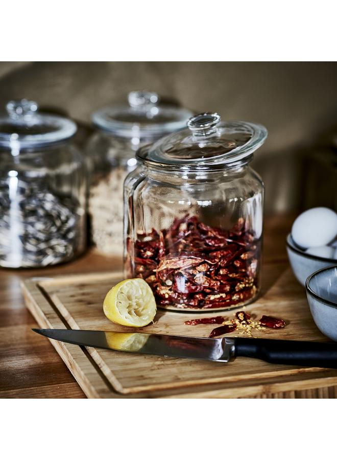 Zaboon Jar With Lid, Clear Glass, 1.9 L - Image 4