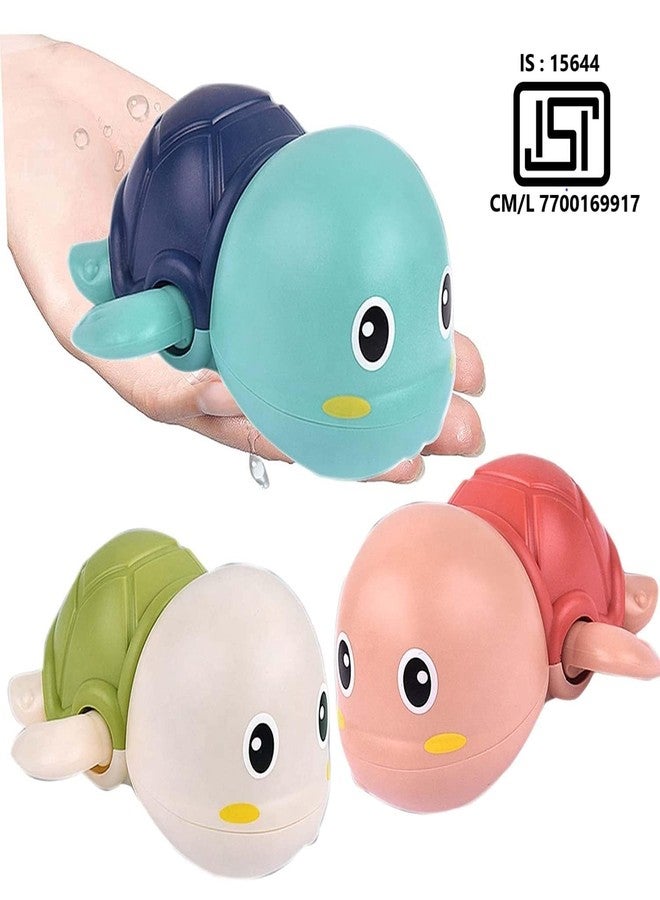 ADKD Swimming Bath Toy for Babies, Floating Toys for Kids Tub, Cute Bathing Toys for Toddlers, Bathtub Toys for Baby Boys & Girls, Bathing Toys for Baby for 0-3 Years (Pack of 3 Turtle) - Image 3