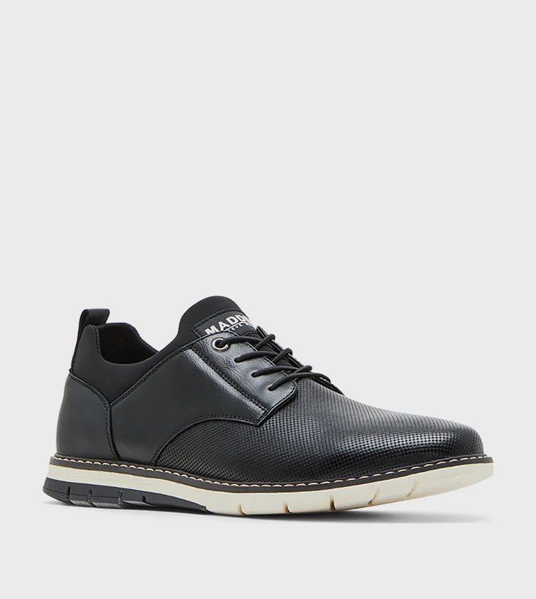 ستيف مادن Men's Black Mlaz Low Top Sneakers
