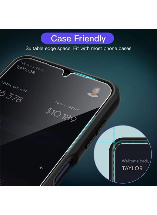 قطعتان من حامي الشاشة الزجاجي المقسى لريلمي 10، 10T، 2، 3، 5، 5i، 6، 6i، 7، 7i، 8، 8S، 8i، 9 برو بلس، 9i، 5G - تغطية كاملة، وضوح عالي HD، مقاوم للخدوش، تركيب سهل، تصميم غروب الشمس النابض بالحياة - Image 3