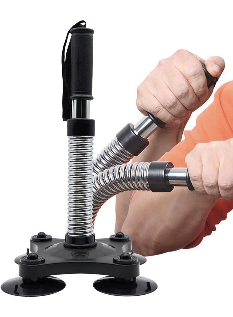 Aikanbo Arm Wrestling Training Equipment 45~50lbs Forearm Trainer Grips Wrist Exerciser Muscle Developer Strength Home Fitness for Professional & non-professional（Heavy Silver，45-50lbs） - Image 1