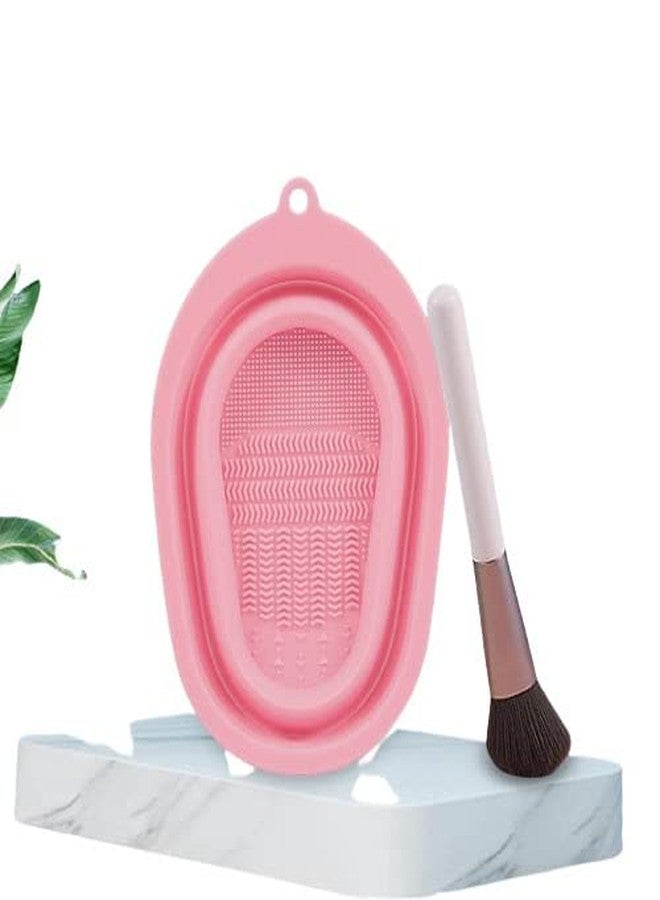 Bhavyam’s Make-Up Brush, Silicon Mat, Brush Cleaner, Cosmetic Brush Cleaner, Foldable, Makeup Brush, Easy to Carry, Multi-color, Light Weight, Single piece - Image 1