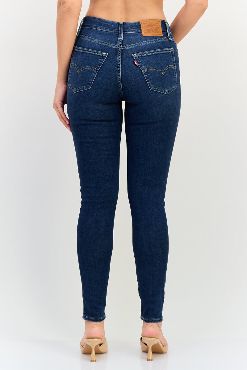 Levi's Women Skinny Fit Wash Stretchable Denim, Navy - Image 2