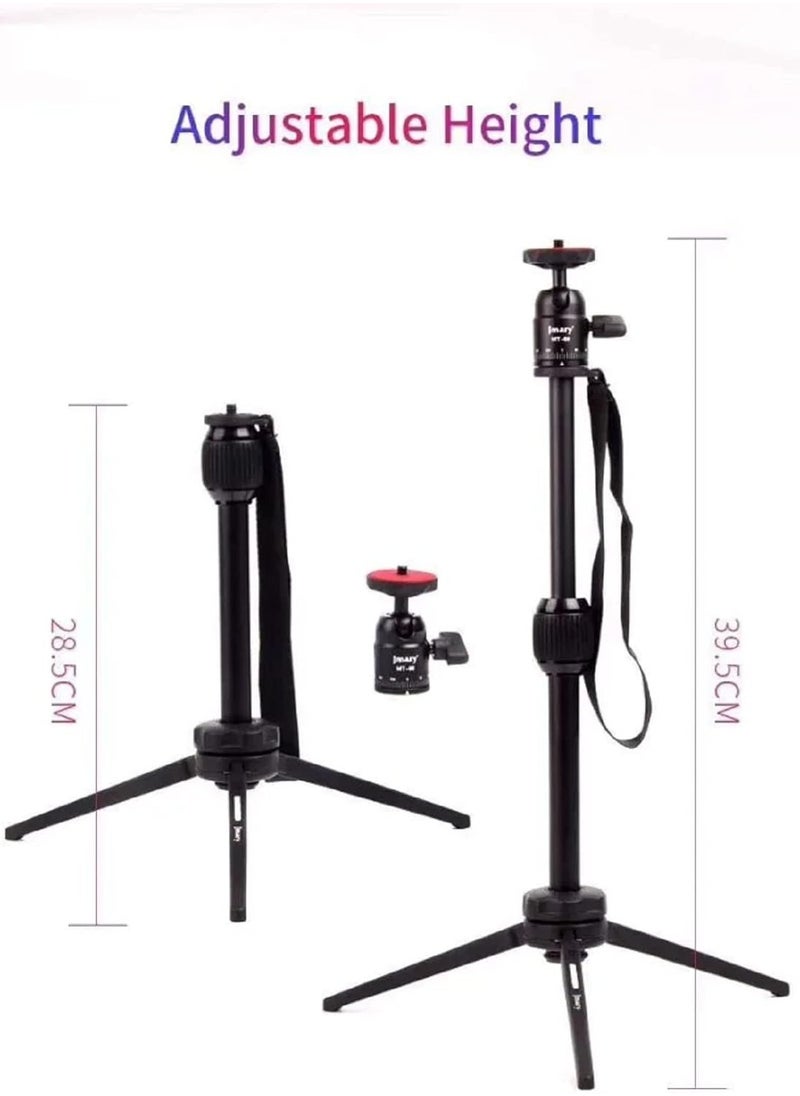 Jmary - JMARY MT-68 Table-Top Extendable Foldable Tripod Stand for Mobile Phones and DSLR & Digital Cameras - Image 1