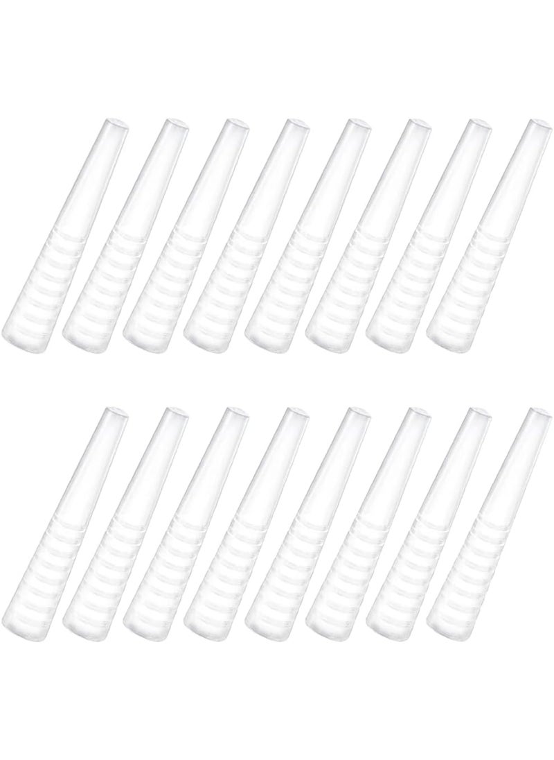 lasenersm lasenersm 50 Pieces Tweezer Protector Soft Silicone Tweezer Cover Tweezer Protector Cap Tweezer Tip Covers Tweezer Sleeve Tweezer Point Protectors Tweezer Protective Cover for Tweezer Transparent 