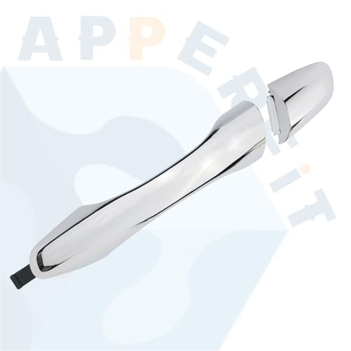 APPERFiT Exterior Door Handle wEnd Cap Cover for Rear Door Left Driver Side Chrome Compatible with Kia Sorento 2016 2017 2018 2019 2020 Replaces 82651C5010 83652C5010 - Image 3