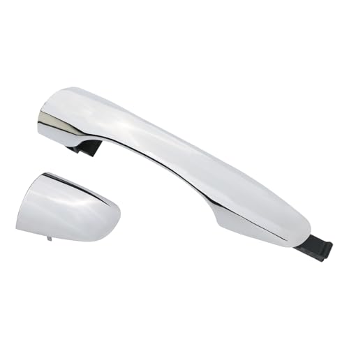 APPERFiT Exterior Door Handle wEnd Cap Cover for Rear Door Left Driver Side Chrome Compatible with Kia Sorento 2016 2017 2018 2019 2020 Replaces 82651C5010 83652C5010 - Image 1