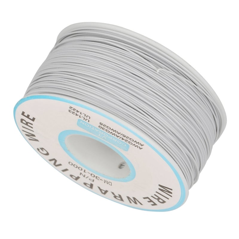 سلك نحاسي مطلي بالقصدير 30AWG 200 متر سلك مغلف بالسيليكون - سلك توصيل مرن للوح التجارب - مقاوم للحرارة حتى 80 درجة مئوية للاختبارات الإلكترونية ولحام لوحات الدوائر المطبوعة - Image 4