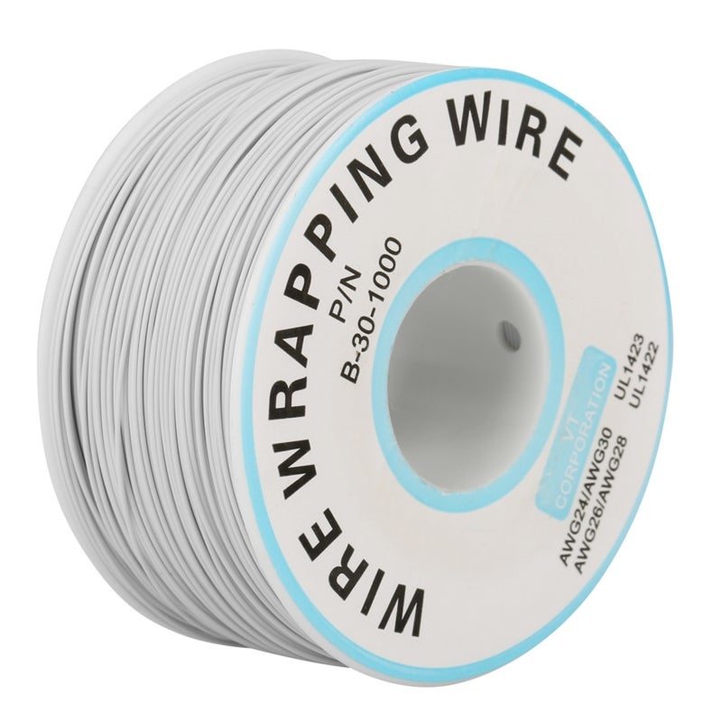 سلك نحاسي مطلي بالقصدير 30AWG 200 متر سلك مغلف بالسيليكون - سلك توصيل مرن للوح التجارب - مقاوم للحرارة حتى 80 درجة مئوية للاختبارات الإلكترونية ولحام لوحات الدوائر المطبوعة - Image 2