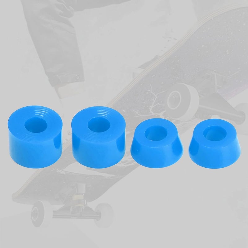 كلاراكو 4 قطع من جلبات محاور ألواح التزلج الناعمة 92A، مقاس 11x16 مم، محاور 7 بوصة، جلبات مخروطية، طقم ممتص صدمات، ملحقات تثبيت - Image 2