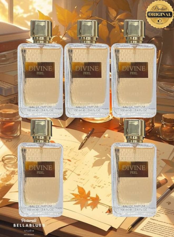 Divine 5 Pieces Divine Feel Perfume 100ML - Image 1