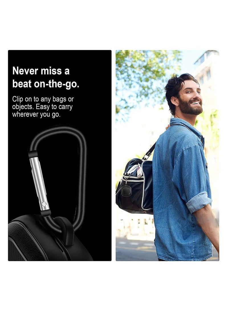 SYOSI Compatible with Samsung Galaxy Buds Live Case Cover Led Visible Shockproof Full Protective Protector Case for Galaxy Bud Live Galaxy Buds Pro Case Earbuds Headphone Accessories Black - Image 3