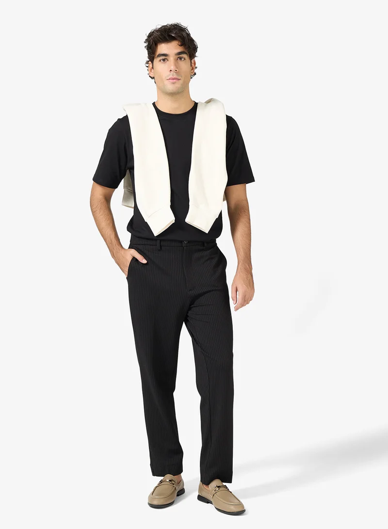 Robert Wood Striped Smart Pants