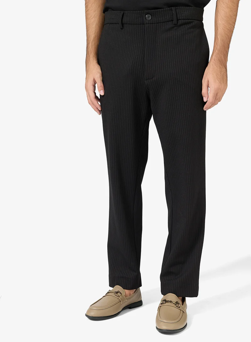 Robert Wood Striped Smart Pants