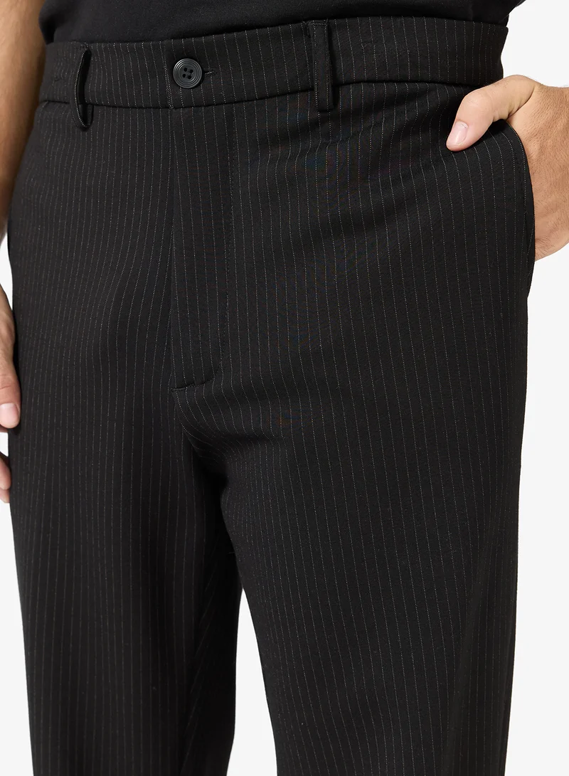 Robert Wood Striped Smart Pants