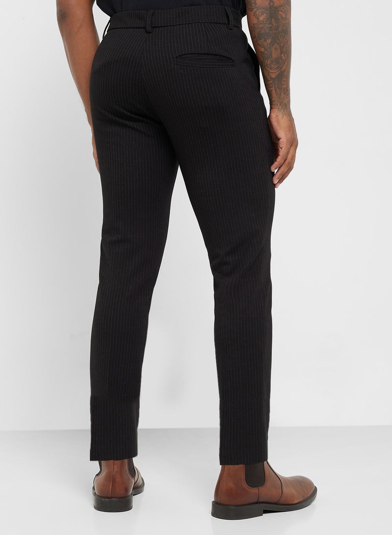 Robert Wood Striped Smart Pants - Image 3