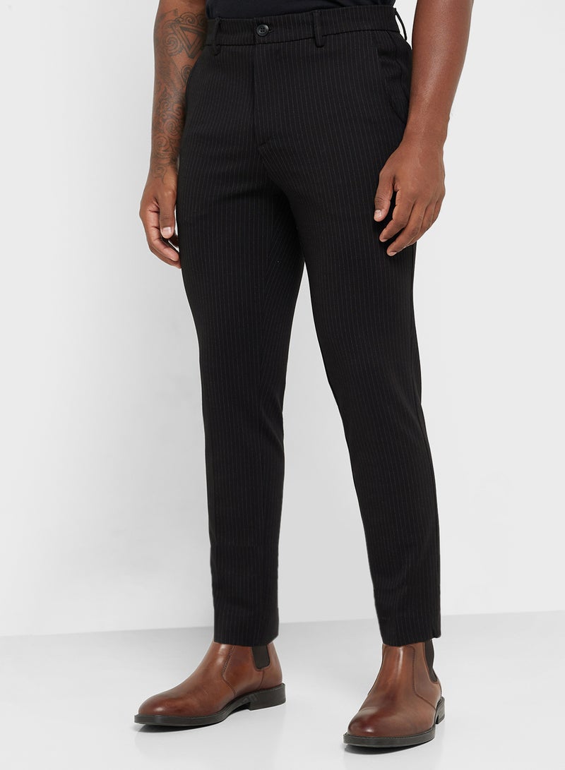 Robert Wood Striped Smart Pants - Image 1