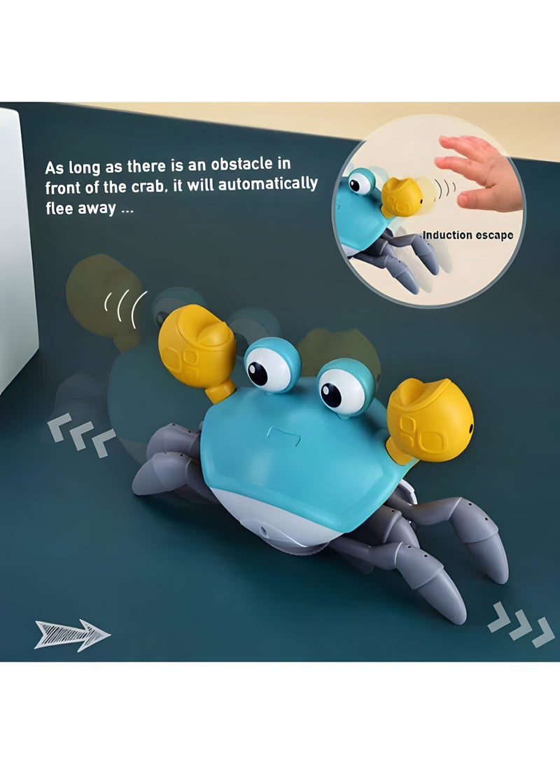 MAGIC VAULT Electric Crab Toy Baby Music, Sensor Obstacle Avoidance, USB Rechargeable Battery Educational Best Gift Best Tummy Time Toys for Baby Toddlers Kids Boys Girls 1 2 3 years - Image 3