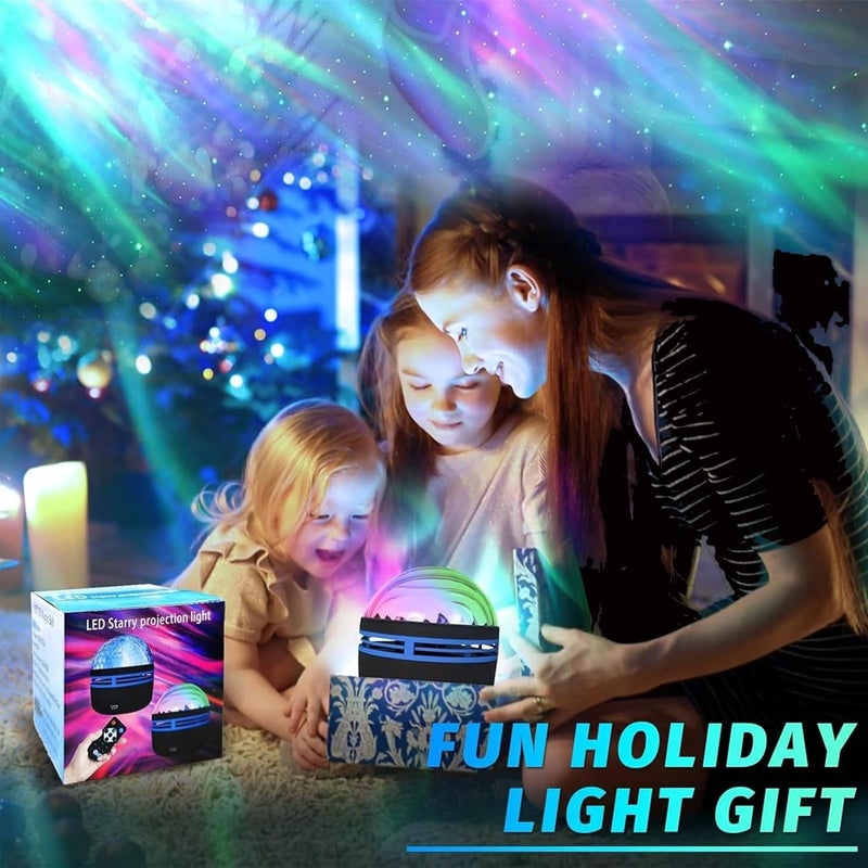 Gutsyluv 2 in 1 Northern Lights and Ocean Wave Projector, Light Projector with 14 Light Effects, RGB Colorful Night Light for Bedroom Home Decor Birthday Christmas Gifts - Image 5