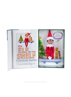 The Elf on the Shelf The Elf on the Shelf® Brown Eyed Boy & Claus Couture Collection® Touchdown Tidings Set  - Image 4