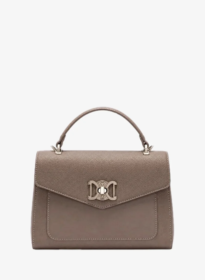 David Jones formal bag for women cm7793| Faux leather clutch evening bag with twist lock hardware| Top handle evening vegan leather purse