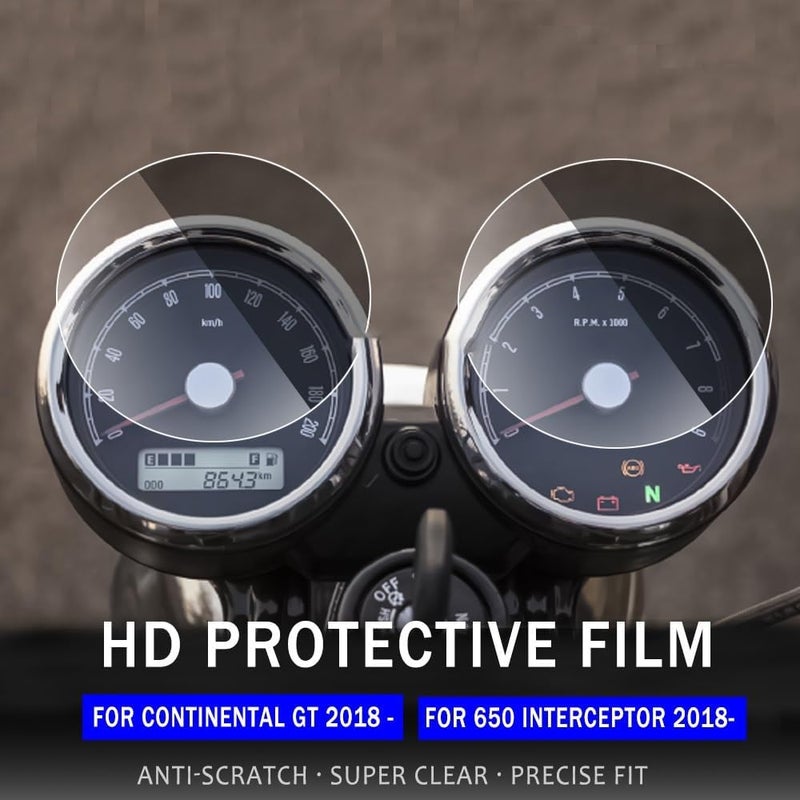 QASULER Motorcycle Dashboard Screen Protector for Royal Enfield 650 - Image 2