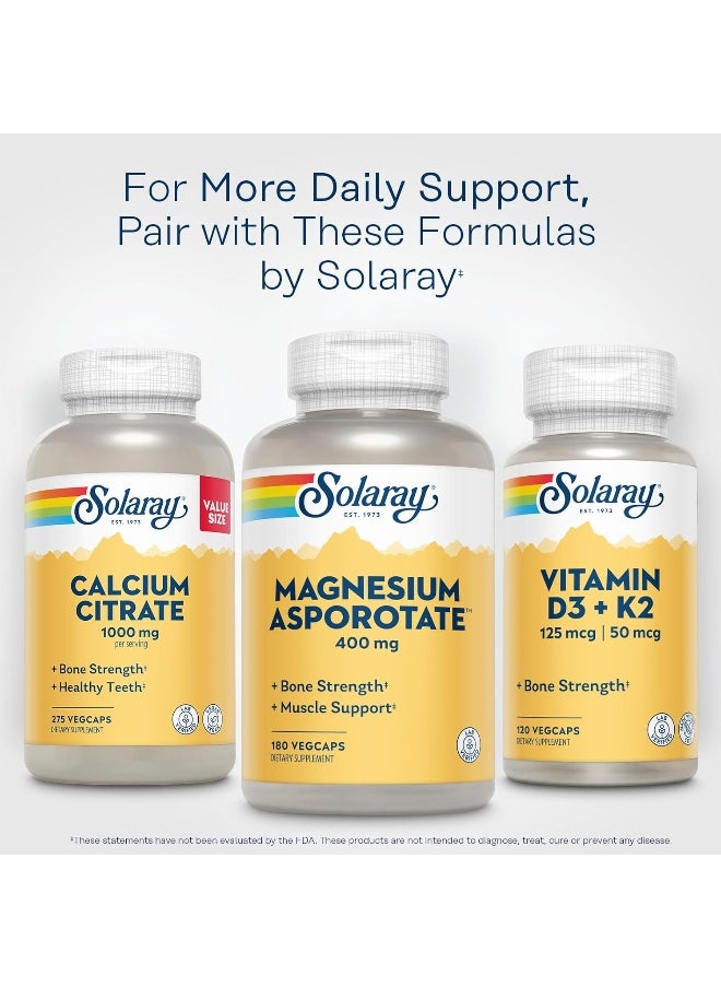 Solaray Magnesium Asporotate Veg Capsules (400Mg, 180 Pieces) 