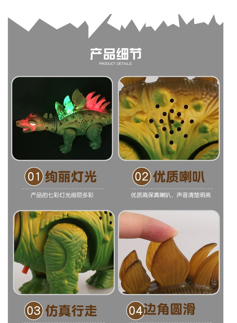 SOLARAE Dinosaur Toys for Kids Boys Girls Ages 3 4 5 - Electronic Walking Realistic Dinosaur Toys with Roaring Sound and LED Light Up, Dinosaur Figures, Walking Dinosaurs Toys for kids - Image 4