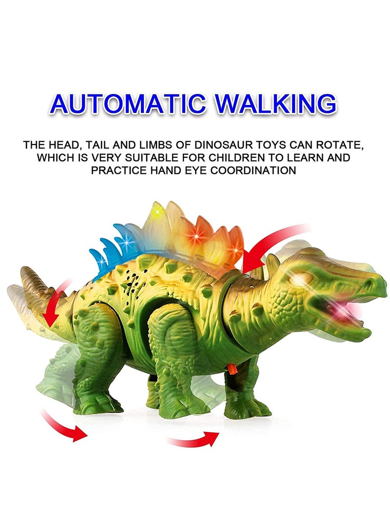 SOLARAE Dinosaur Toys for Kids Boys Girls Ages 3 4 5 - Electronic Walking Realistic Dinosaur Toys with Roaring Sound and LED Light Up, Dinosaur Figures, Walking Dinosaurs Toys for kids - Image 1