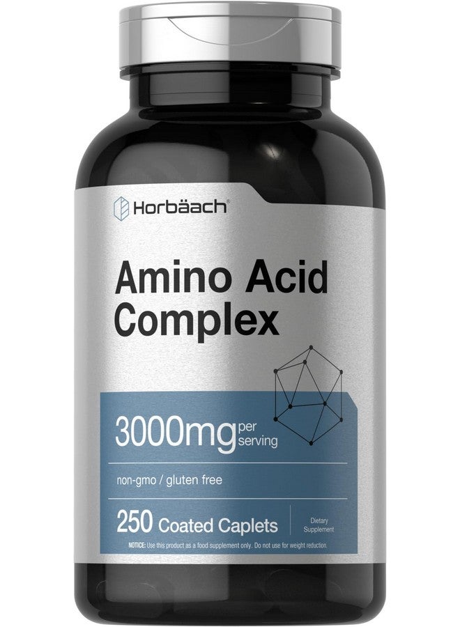Horbäach Amino Acid Complex 3000mg | 250 Caplets | Non-GMO, Gluten Free Supplement - Image 1