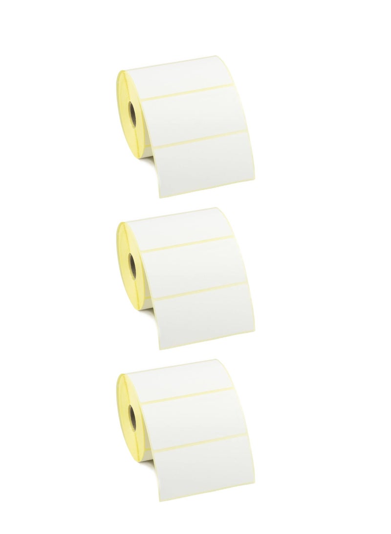 Terabyte 3 Rolls - 100mm x 50mm Barcode Label Sticker Direct Thermal 1000 Labels Per Roll for Zebra GC420d GC420t GK420d GK420t GX420d GX420t GX430t For Grocery, Supermarkets, Retail Store, Pharmacy - Image 2