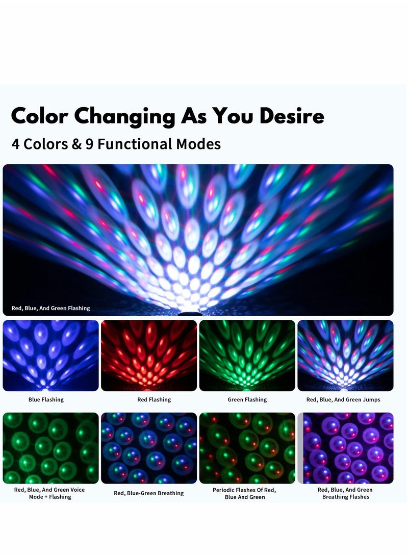بيوينتي USB Star Projector Car Roof Light with Sound Activation, 4 Colors and 9 Modes for Romantic Ambiance, Easy Plug and Play  - Image 2