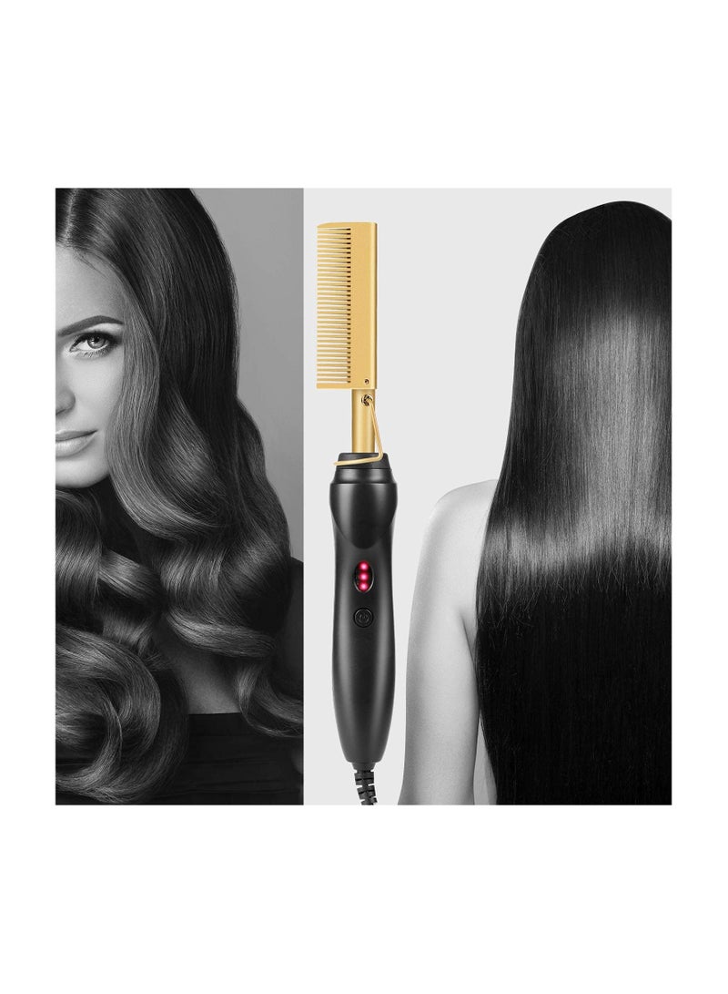Estelle 3 In 1 Adjustable Hot Air Comb Professional Wet And Dry Hair Dryer Electric Straight Curly Hair Styling Tool Smoothing Brush - Image 2