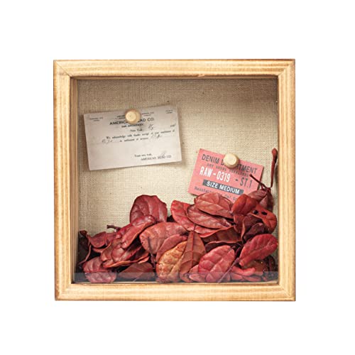 Increased Fire Shadow Box Frame 6x6 Shadow Box Display Case with Linen Back of Awards Memorabilia Flower, Pictures, Keepsakes、Bouquet、Medals and More Photos Memory Box - Image 2
