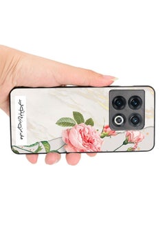 Okteq TPU Protection and Hybrid Rigid Clear Back Cover Case Roses for OnePlus 10 Pro  - Image 3