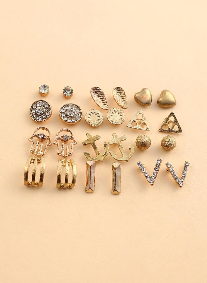 سوهي Women's The Constantinople Stud Earrings - Image 1