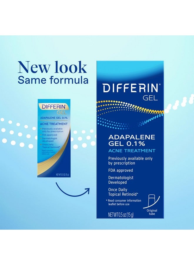differin Acne Treatment Gel, 60 Day Supply, Retinoid Treatment For Face With 0.1% Adapalene, Gentle Skin Care For Acne Prone Sensitive Skin, 15G Tube (Pack Of 2) (Packaging May Vary) - Image 2