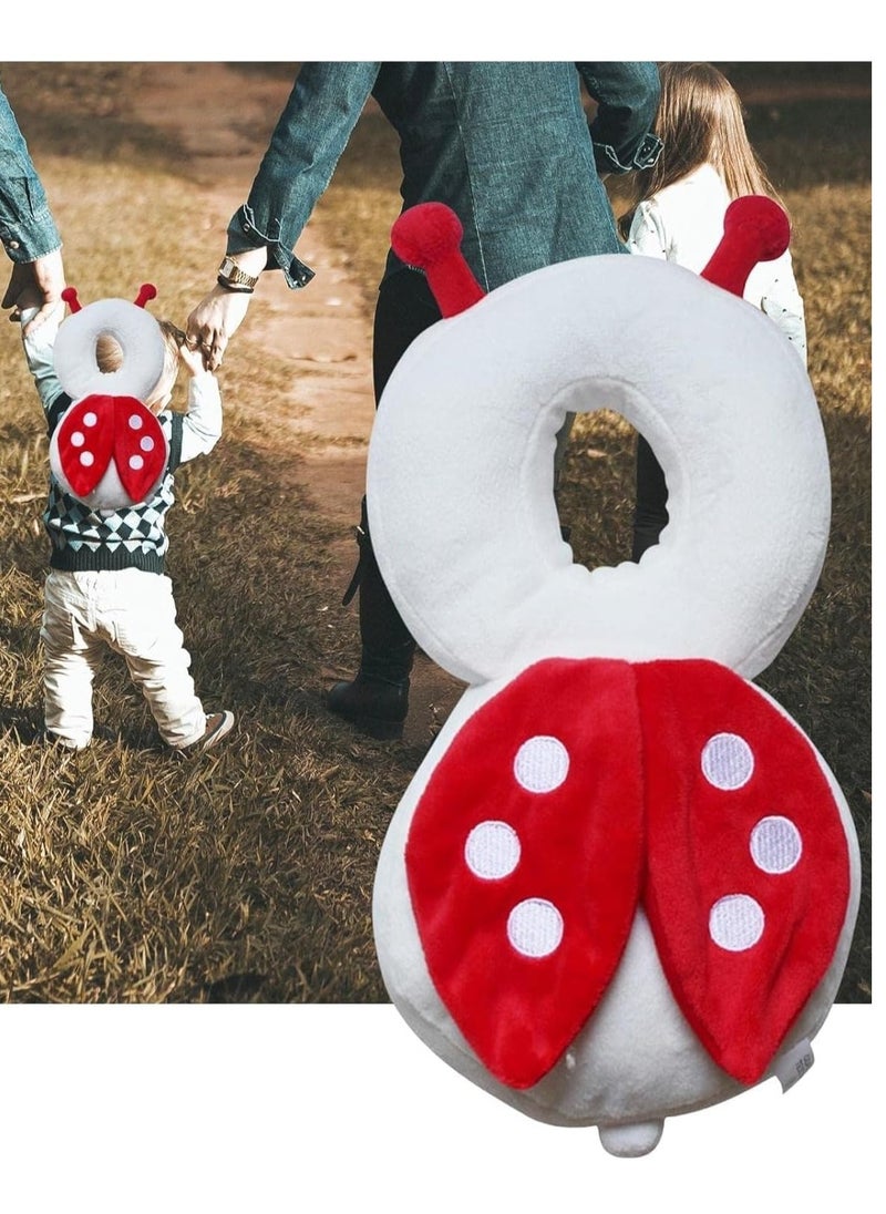 Baby Head Pillow and Knee Support Set: The perfect solution to provide protection and comfort during your baby's first steps, designed in a bright red color that attracts attention