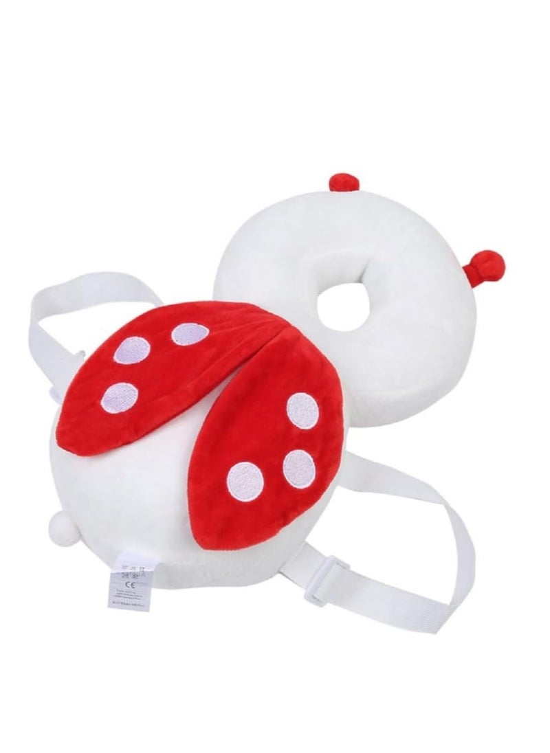 Baby Head Pillow and Knee Support Set: The perfect solution to provide protection and comfort during your baby's first steps, designed in a bright red color that attracts attention