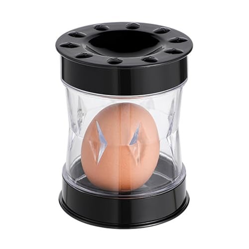 xinxingin Egg Shell Opener, Kitchen Tools for Quick Egg Peeling, Efficient Opener，Egg Peeler for Meal Prep, Camping(Black) - Image 1