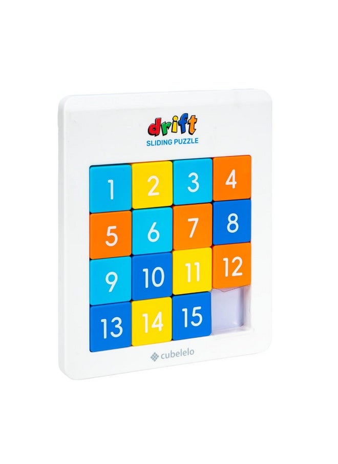 Cubelelo Cubelelo Drift Number Sliding Magnetic Puzzle 4x4 | Toys For 6-10 Years Old Boys & Girls | 15-Blocks Brain Teaser Puzzle Game for Kids | Educational, Learning, Activity Toy for Return & Birthday Gifts  - Image 1