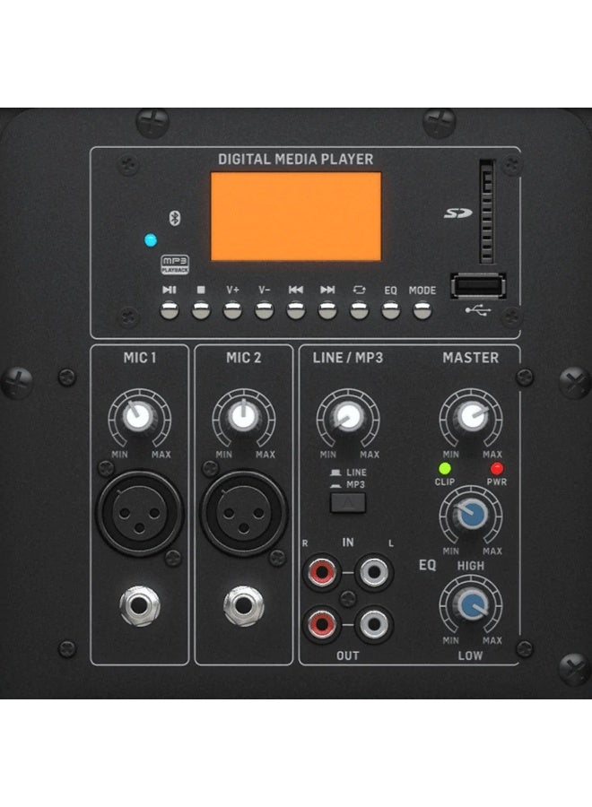 behringer PK115A 800W 15-inch Powered PA Speaker with Built-In Mixer, Media Player & Bluetooth - Image 3