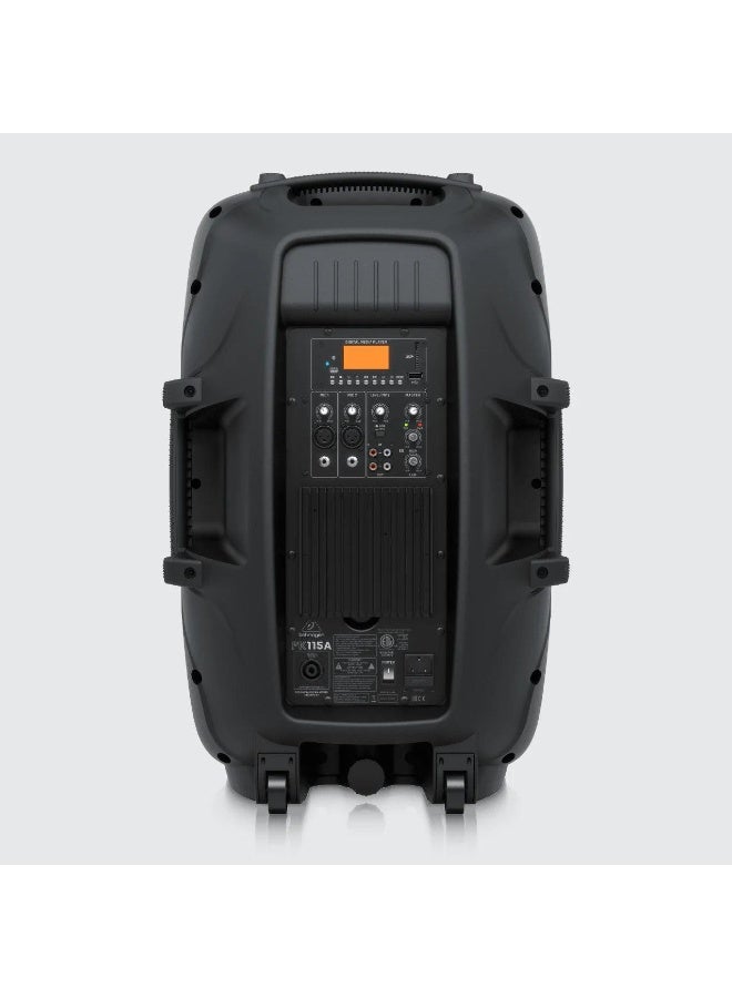 behringer PK115A 800W 15-inch Powered PA Speaker with Built-In Mixer, Media Player & Bluetooth - Image 2