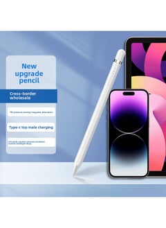 Generic For ApplePencil Pen Generation Tilt Painting For ApplePen Touch Stylus Universal Capacitive Pen Wholesale-Colour:Id730 For AppleSecond Generation [magnetic Adsorption Charging + Tilt Pressure Sensitivity + Anti-accidental Touch + Key Switch]  - Image 2